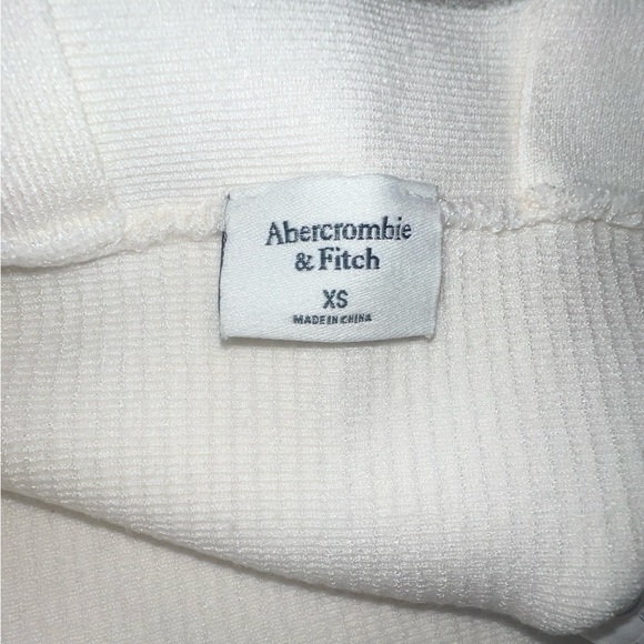 Abercrombie & Fitch Ivory Ribbed Top - Picture 3 of 4